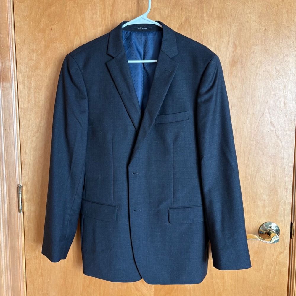 Mantoni Super Fine Wool Mens Size 42 Charcoal Gray‎ Suit Jacket Blazer
